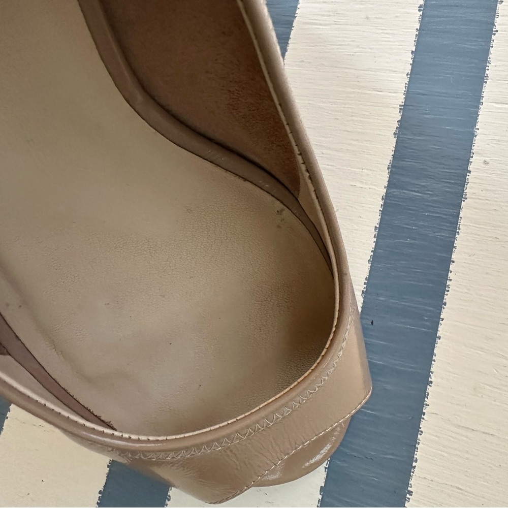 Cole Haan by Nike Air Women’s Peep Toe Patent Leather Wedge - Picture 7 of 9